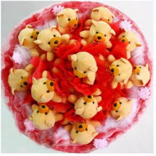  Ankara Shhiye cicekciler , cicek siparisi  15 li ay buketi Teddy Bear Bouquet