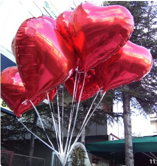 8 adet folyo kalp uan balon  Ankara Shhiye nternetten iek siparii 